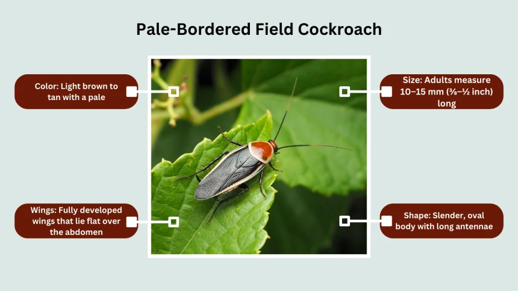 Pale-Bordered Field Cockroach