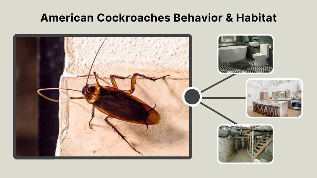 American Cockroaches Behavior & Habitat
