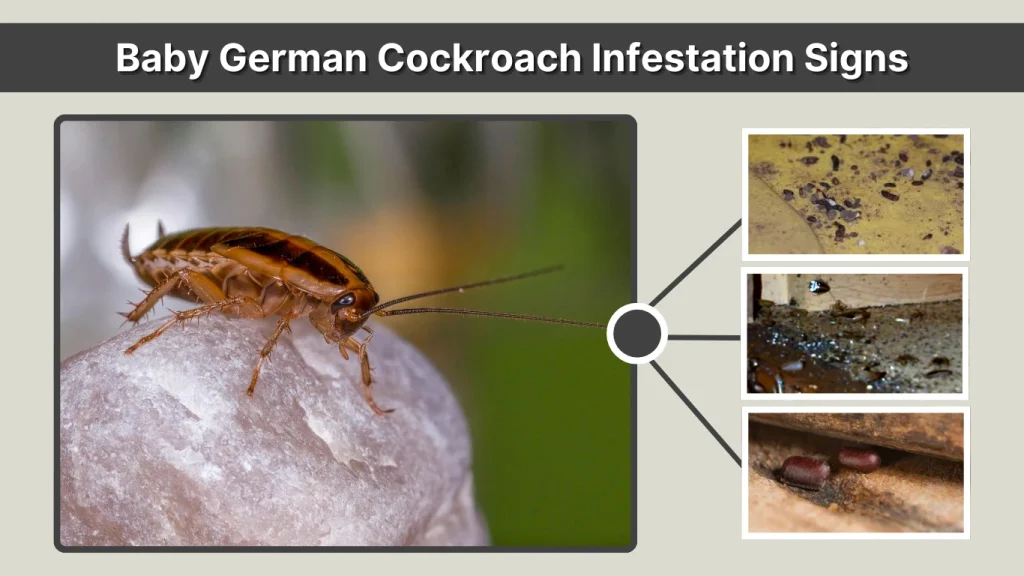 Baby German Cockroach Infestation Signs