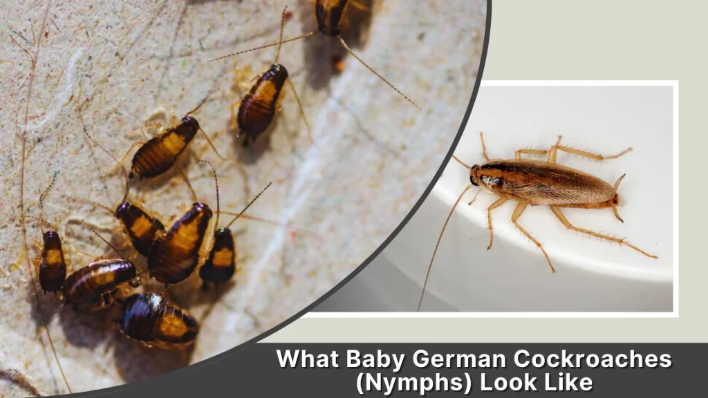 What Baby German Cockroaches (Nymphs) Look Like