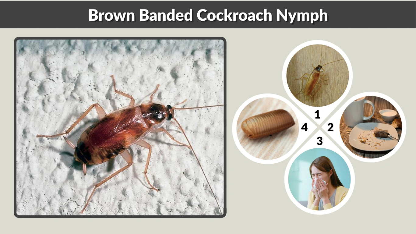 Brown Banded Cockroach Nymph Identification, Behavior, and Control