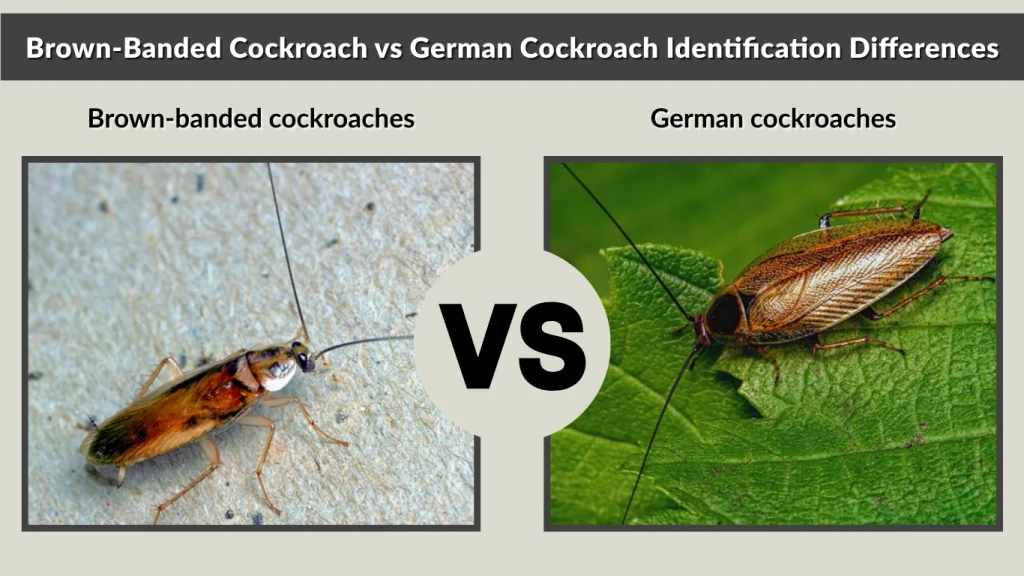 Brown-Banded Cockroach vs German Cockroach Identification Differences
