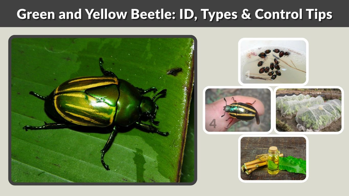 Green and Yellow Beetle ID, Types & Control Tips