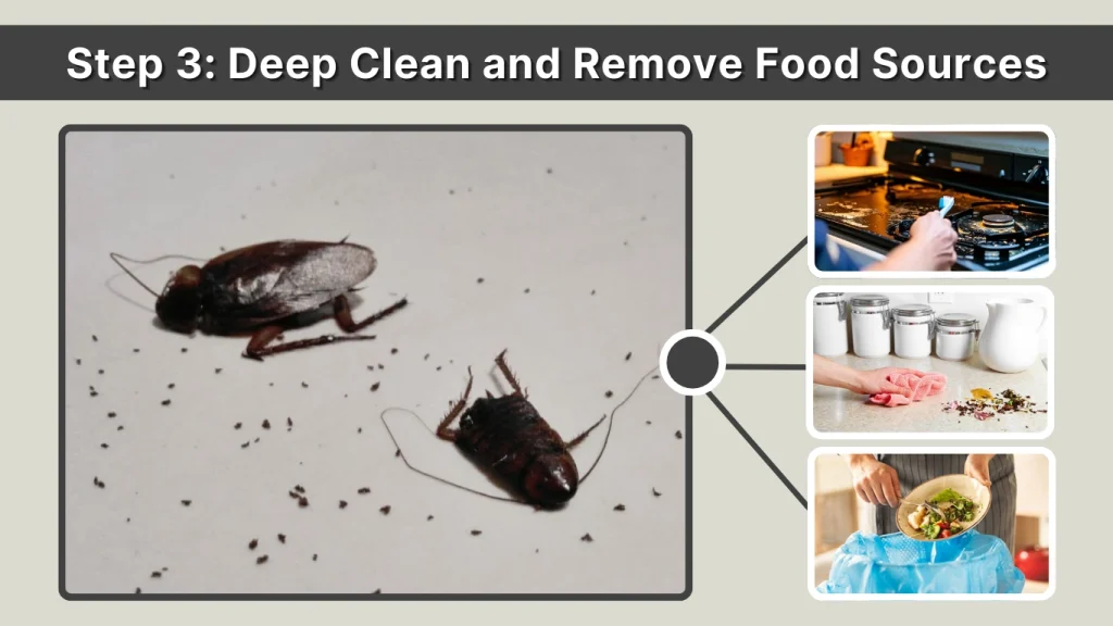 Step 3 Deep Clean and Remove Food Sources