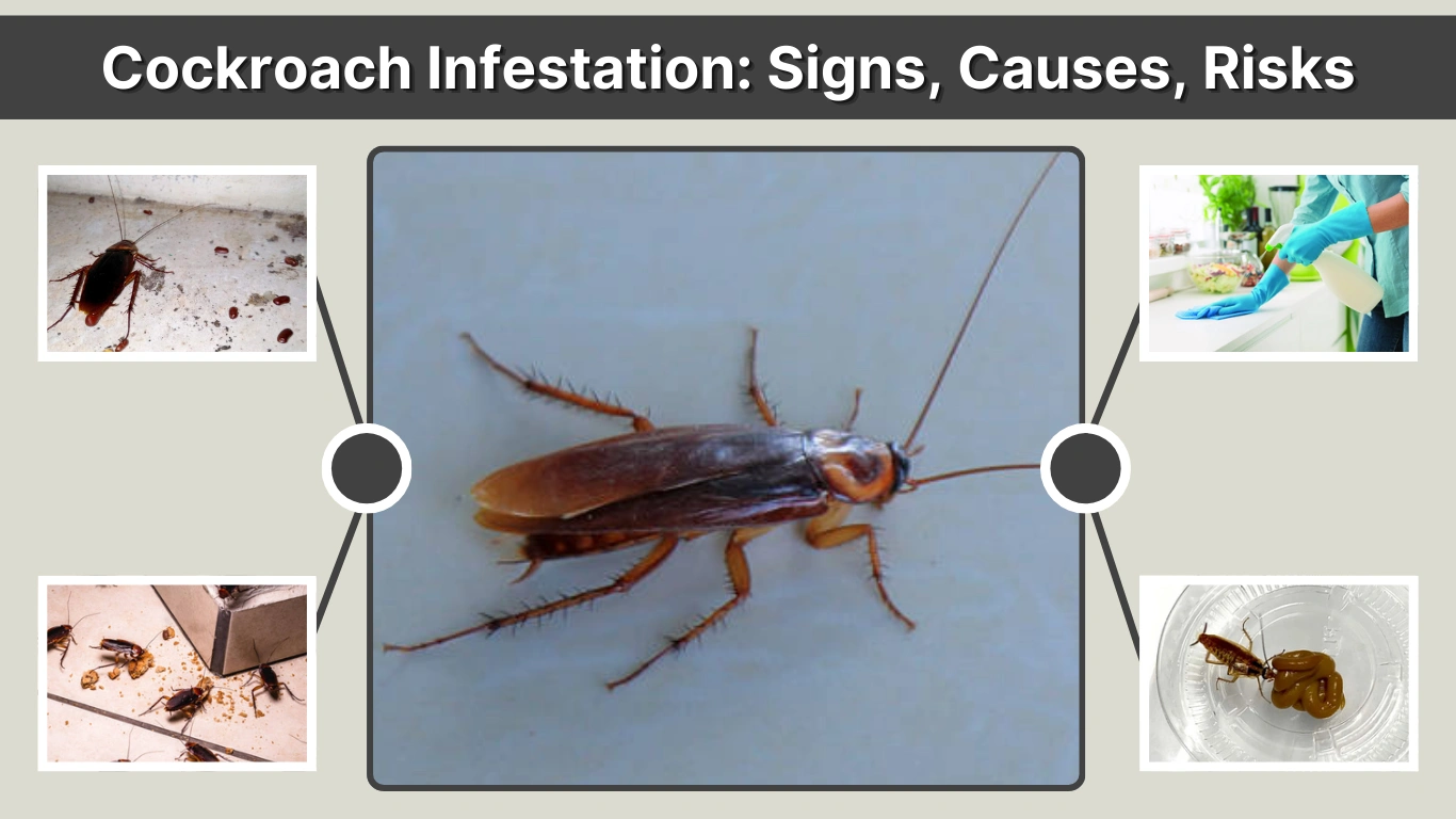 Cockroach Infestation Signs, Causes, Risks & Effective Solutions